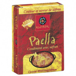 LOT DE 5 - MONTPERAL - Condiment Safran Paella - Epices - boite de 12 g