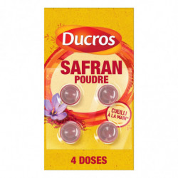 LOT DE 5 - DUCROS - Safran en poudre - Epices - paquet de 4 doses de 0,1 g
