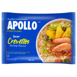 LOT DE 6 - APOLLO - Nouilles saveur Crevettes - sachet de 85 g