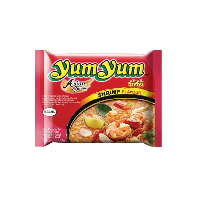 YUM YUM - Nouilles Instantanées Crevettes - paquet de 60 g