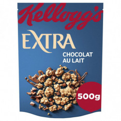 LOT DE 6 - KELLOGG'S - Céréales Extra chocolat au lait - Mueslis et Avoines - sachet de 500 g