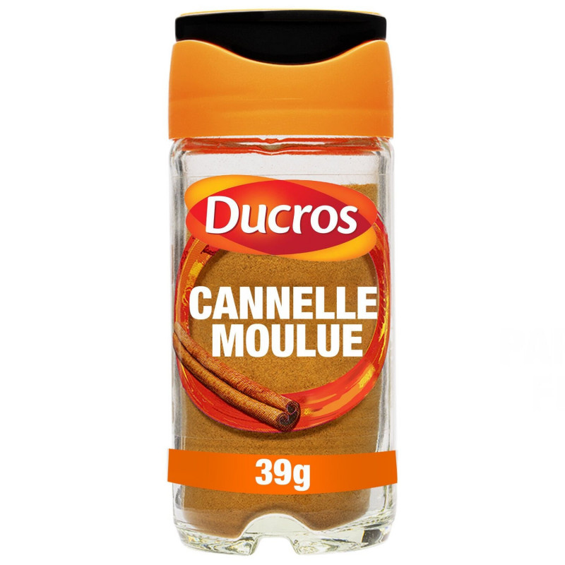 LOT DE 6 - DUCROS - Cannelle Moulue - Epices - flacon de 39 g