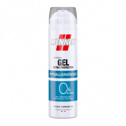 LOT DE 4 - MENNEN - Gel de Rasage Extra Protection Hypoallergénique Peaux Sensibles - bombe de 200 ml