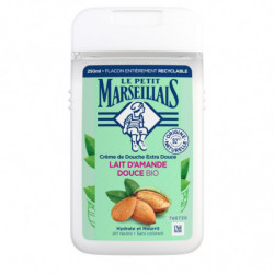 LOT DE 4 - LE PETIT MARSEILLAIS - Crème de Douche au Lait d'Amande douce - flacon de 250 ml