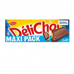 LOT DE 4 - DELACRE - Délichoc Biscuits Chocolat au Lait - paquet de 300 g