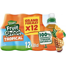 TEISSEIRE - Fruit Shoot Tropical Boisson aux fruits - pack de 6 bouteilles de 20 cl