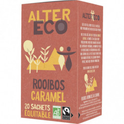 LOT DE 2 - ALTER ECO - Infusion Bio Rooibos Caramel - boite de 20 sachets - 40 g