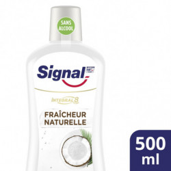 LOT DE 6 - SIGNAL - Bain de Bouche Integral 8 Fraîcheur Naturelle - flacon de 500 ml