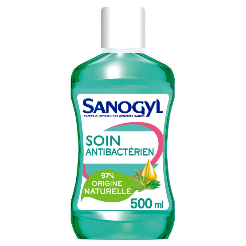 LOT DE 3 - SANOGYL - Bain de bouche Soin Antibactérien - flacon de 500 ml