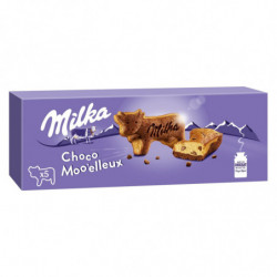 LOT DE 2 - MILKA - Choco Moo'elleux Gâteaux aux pépites de chocolat - boîte de 5 sachets - 140 g