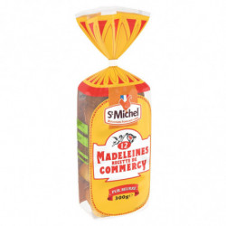 LOT DE 6 - ST MICHEL - Madeleines recette de Commercy pur beurre - sachet de 300 g