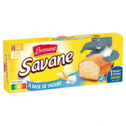 LOT DE 5 - BROSSARD - Savane Gâteaux Pocket Yaourt - boite de 7 sachets de 30 g