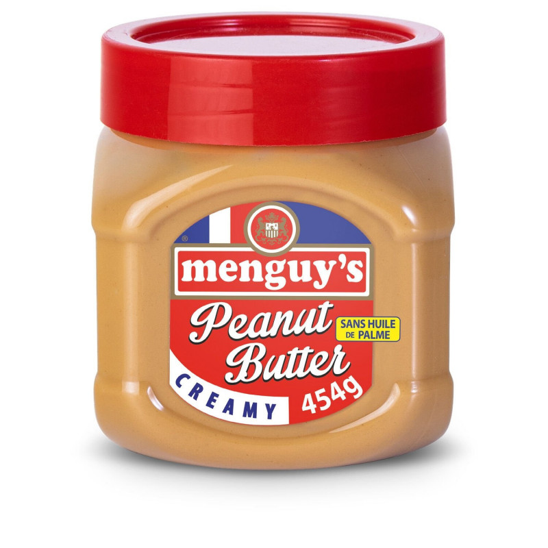 LOT DE 4 - MENGUY'S - Beurre De Cacahuètes Creamy  - bocal de 454 g