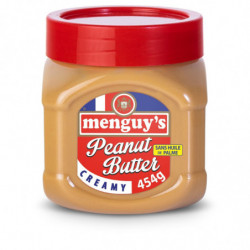 LOT DE 6 - MENGUY'S - Beurre De Cacahuètes Creamy  - bocal de 454 g