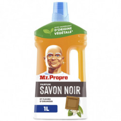 LOT DE 3 - MR PROPRE - Tradition Savon de Noir Nettoyant Multi-Usages - bouteille de 1 l