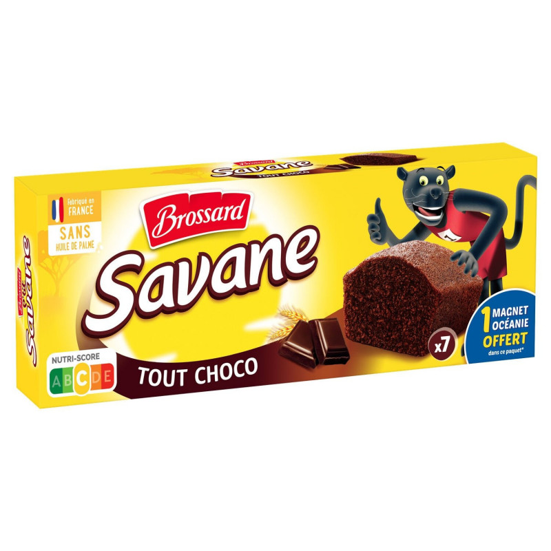 LOT DE 2 - BROSSARD - Savane Tout Choco Gâteaux marbrés - boite de 7 sachets de 27 g - 189 g