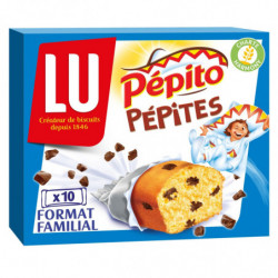 LOT DE 3 - LU - Pépito Pépites Pocket Chocolat au Lait Biscuit - boîte de 10 sachets - 300 g