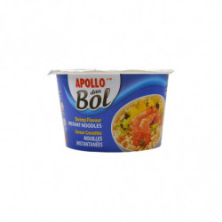 LOT DE 2 - APOLLO - Nouilles dan bol saveur Crevettes - pot de 85 g