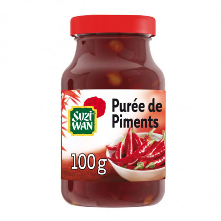 LOT DE 4 - SUZI WAN - Purée de piments - pot de 100 g