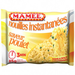 LOT DE 6 - MAMEE - Nouilles déshydratées saveur Poulet - sachet de 85 g