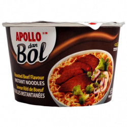LOT DE 2 - APOLLO - Nouilles dan bol saveur Buf Roti - pot de 85 g