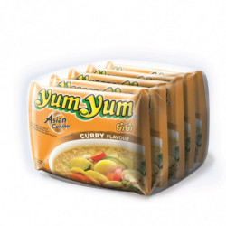 LOT DE 5 - YUM YUM - Nouilles Saveur Curry - blister de 5 sachets de 60 g - 300 g