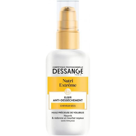 LOT DE 6 - DESSANGE - Elixir Cheveux Nutri-Extrême Anti-déssèchement Cheveux Secs - flacon de 100 ml