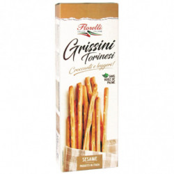 LOT DE 6 - FLORELLI - Grissini torinesi au sésame Gressins sésame - boite de 125 g