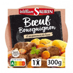 LOT DE 6 - WILLIAM SAURIN - Assiette Boeuf Bourguignon Et Ses Pommes De Terre - 300 g