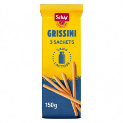 LOT DE 6 - SCHAR - Grissini sans gluten sans lactose - sachet de 150 g