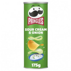 LOT DE 2 - PRINGLES - Chips tuiles Sour Cream Onion crème et oignon - boite de 175 g