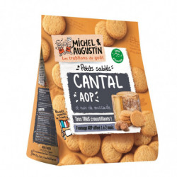 LOT DE 3 - MICHEL ET AUGUSTIN - Petits sablés Cantal AOP - sachet de 100 g