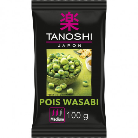 TANOSHI - Pois Wasabi Biscuits apéritifs Crackers - sachet de 100 g