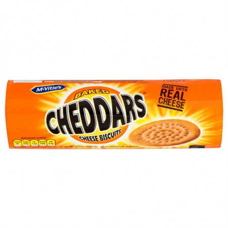 LOT DE 6 - MC VITIE'S - Cheddars Biscuits apéritifs - paquet de 150 g