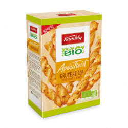 LOT DE 6 - KAMBLY -  ApériTwist Bio Gruyère AOP Biscuits apéritifs - boite de 100 g