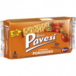 LOT DE 2 - PAVESI - Gran Pavesini Crackers Pomodoro Tomates Biscuits apéritifs - boite de 280 g