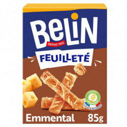 BELIN - Feuilleté à l'Emmental Biscuits apéritifs Crackers - boîte de 85 g
