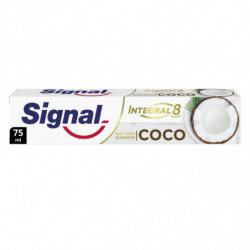 LOT DE 5 - SIGNAL - Intégral 8 Nature Elements Dentifrice blancheur aux extraits de coco - 75 ml