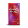 DUREX - Feeling Extra Préservatifs Extras Fins Extra Lubrifiés - boîte de 12 préservatifs