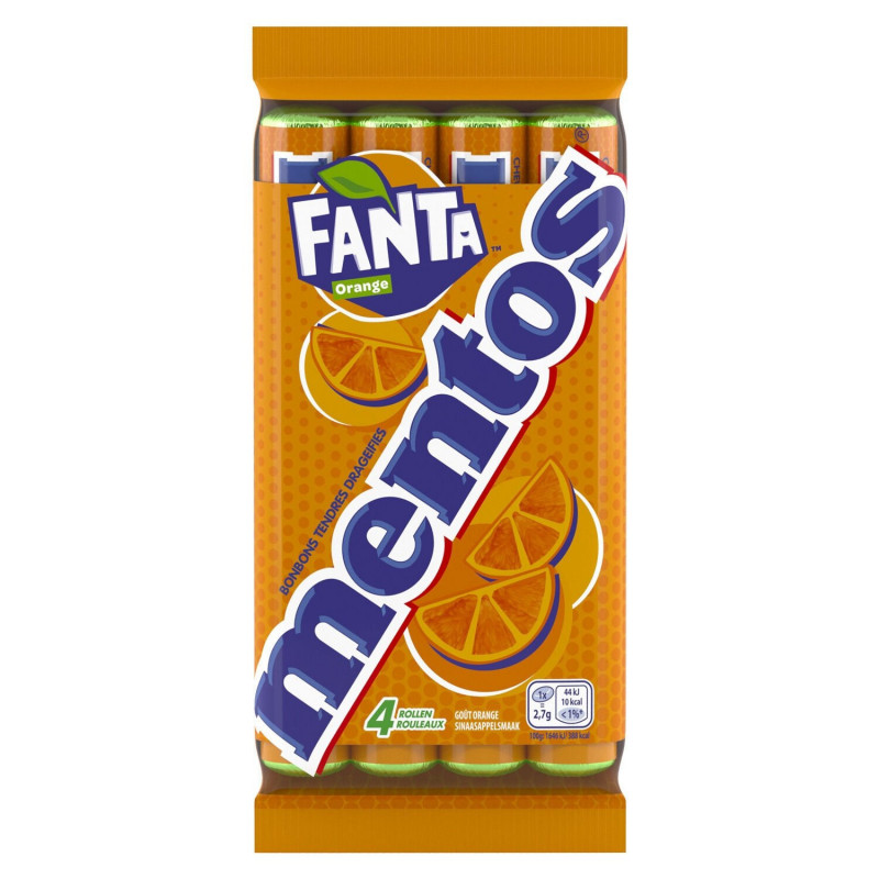 LOT DE 6 - MENTOS - Bonbon Fanta - paquet de 150 g
