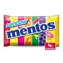 LOT DE 3 - MENTOS - Rainbow Bonbons parfums fruités - paquet de 150 g