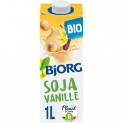 LOT DE 3 - BJORG - Boisson bio à base de Soja Vanille UHT - 1 L