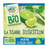 LOT DE 4 - LA TISANIERE - Infusion Bio La Tisane Digestion Menthe Citron Vert - boite de 20 sachets