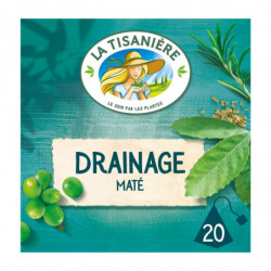 LA TISANIERE - Infusion Drainage Maté - boite de 20 sachets