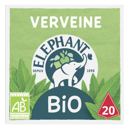 ELEPHANT - Infusion Bio Verveine - boite de 20 Sachets Pyramid®