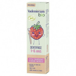 LOT DE 3 - VADEMECUM - Bio Dentifrice enfant 1-6 ans à la fraise - 50 ml