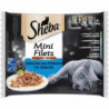 LOT DE 3 - SHEBA - Mini Filets en Sauce Sélection aux Poissons Pâtée pour chat - paquet de 4 sachets de 85 g
