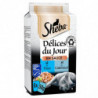 LOT DE 5 - SHEBA - Délices du Jour en sauce Thon Cabillaud Pâtée pour chat - boite de 6 sachets de 50 g
