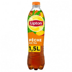 LOT DE 5 - LIPTON - Ice tea - Boisson aux extraits de thé arôme pêche - 1,5 L