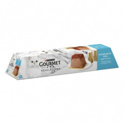 LOT DE 3 - PURINA GOURMET - Révélations Mousseline au Thon Pâtée pour chat - boite de 4 paquets de 57 g